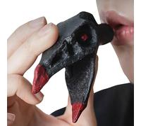 Generico Screaming Whistle - Clay 8.4x3.4x5cm | Horror Crow Skull Pendant Noise Maker | Small Loud Whistle Toy for Escape Room Games Halloween Parties And Spooky Fun Use