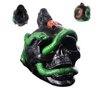 Generico Screaming Whistle, Skull Snake Design, Loud Horror Sound Effect, Terrifying Prank Prop, Spooky Accessory for Halloween, Haunted House, Costume Parties, Scare Events