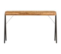 Generico Scrittoio in Legno Massello di Mango 118x50x75 cm,Marrone,15.58kg,246338