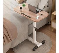 Generico Scrivania da Letto Regolabile in Altezza con Ruote - Tavolino da Letto Mobile per Camera da Letto, Ospedale e casa - Carrello Portatile per Laptop e Tavolo da Pranzo per Divano - Scrivania p