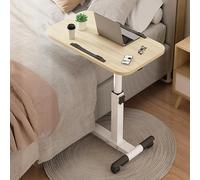 Generico Scrivania da Letto Regolabile in Altezza con Ruote, Tavolo da Letto Mobile per Ospedale, Carrello Portatile per Laptop per Camera da Letto, scrivania da Pranzo e Computer, Comodino Stabile e