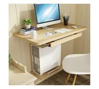 Generico Scrivania For Computer Desktop Montata A Parete, Banco Da Lavoro For Ufficio In Legno Resistente, Tavolo Da Studio Galleggiante Salvaspazio, Capacità Di Carico Di 70 Kg(Brown,120x40cm)