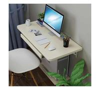 Generico Scrivania For Computer Desktop Montata A Parete, Banco Da Lavoro For Ufficio In Legno Resistente, Tavolo Da Studio Galleggiante Salvaspazio, Capacità Di Carico Di 70 Kg(White,60x40cm)