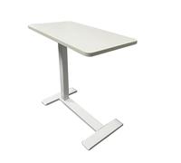 Generico Scrivania for computer regolabile, comodino, tavolo elevatore, altezza manuale, semplice, moderno, rimovibile(Black)