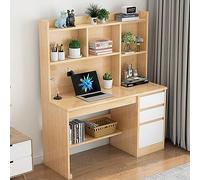 Generico Scrivania Moderna in Legno per Computer, Ideale per L'Ufficio Domestico - Elegante Tavolo per Studenti con 3 cassetti e ripiano, postazione di Lavoro Perfetta per organizzazione e produttivi