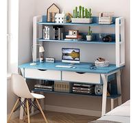 Generico Scrivania Moderna per Computer con nicchia e ripiano - Elegante postazione di Lavoro per L'Ufficio Domestico, Ideale per studiare, Scrivere e Aumentare la produttività - Funzionali Ripiani s