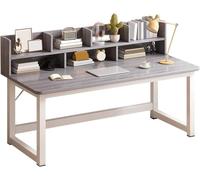 Generico Scrivania per Computer, Design con ripiano per scrivania, Spazio di archiviazione diversificato, Adatta a Una varietà di scenari (100 * 60 * 103 cm / 39,4 * 23,6 * 40,6 Pollici)