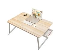 Generico Scrivania per Laptop, tavolino Basso da Letto, Vassoio per Computer Portatile, Vassoio da grembo, Tavolo Portatile in Piedi, Vari Stili, Comoda libreria, Pratico cassetto, Slot per