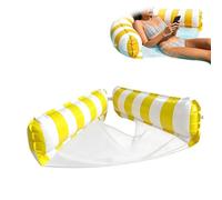 Generico Sdraio Gonfiabile da Piscina | Amaca Gonfiabile A Righe 2 in 1 - Sedia Galleggiante da Piscina - per Laghi Mari Stagni Fiumi Interno Esterno All'Aperto Campeggio Viaggi Vacanza Estate