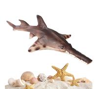 Generico Sea Animals Figures, Realistic Sawfish Model, Educational Learning Toy, Detailed Marine Life Statue, Desktop Decoration for Dormitory, Living Room, Shelf, Apartment, Kitchen, 36x16.5x8cm