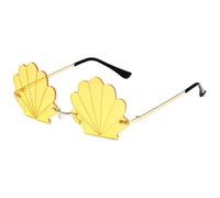 Generico Seashell Sunglasses for Women, Funny Unique Rimless Shell Eyeglasses, Fashionable Irregular Design Photographic Eyewear
