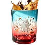 Generico Seasonal Decorative Ghost Cup | 180ml Reusable Whiskey Glass | Holiday Glassware for Bar, Dining Room, Kitchen & Party | Cocktail, Tea & Water