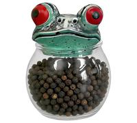 Generico Seasoning Container - Frog Apothecary Jars For Home Cooks Meal Prep | Gothic Condiment Jar For Apartment Pantry Cabinet Shelves Pagans Wiccans Collectors Kitchen Living Room
