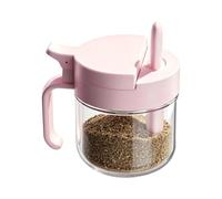 Generico Seasoning Jars | Airtight Organizer With Spoon | Salt Container With Lid | For Countertop Kitchen Pantry Cabinet Home Camping Sugar Honey