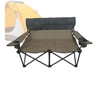 Generico Seat Camping Chair, 2 Person Portable Lounge Chair, Breathable Love Seat, Foldable Lightweight Design for Patio Backyard Camping Pool Relaxing, 35.43x22.44x27.56 Inches