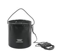 Generico Secchiello - Secchio Acqua Pieghevole | Contenitore Richiudibile Portatile | capacità 4L Rete PVC, Contenitore Multiuso Attrezzatura, con Corda, per Campeggio Escursionismo Spiaggia BBQ Ca