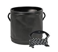 Generico Secchio per l'acqua Pieghevole - Secchio da Portatile da 4,5 Litri con Corda, Contenitore per acque Pieghevole in Eva Resistente, lavabo da Esterno