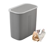 Generico Secchio Rifiuti Stretto Bagno - A Pressione Per Il Bagno,Contenitore Rettangolare Resistente Agli Odori Con Coperchio Per Lavanderia Cucina Commerciale Ristorante Ospedale E Bagno