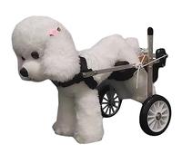 Generico Sedia a rotelle Leggera e Regolabile per Cani disabili, Carrello di Supporto per la Mobilità delle Zampe Posteriori, Ideale per Cani di Piccola Taglia da 2,5 a 9 kg, tutore per Le Gambe per