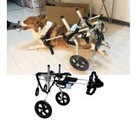 Generico Sedia a rotelle Portatile a 2 Ruote per Cani di Grossa Taglia, ausilio per la Mobilità di Animali Domestici disabili, Tapis roulant per la Riabilitazione di Cani Anziani, Disponibile nelle t