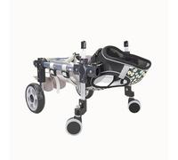 Generico Sedia a rotelle Regolabile per Cani di Piccola, Media e Grande Taglia - Carrello Leggero per la Mobilità di Cani e Gatti, ausilio riabilitativo a 2/4 Ruote per Animali Domestici disabili, Mi