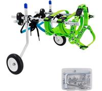 Generico Sedia a rotelle Regolabile per Cani di Piccola Taglia, Supporto per l'anca per legamento crociato Anteriore Rotto, Carrello con Imbracatura Morbida per Cani e Gatti da 5,5 a 13,2 libbre (X-S