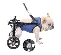 Generico Sedia a rotelle Regolabile per Cani per Zampe Posteriori - Ausilio alla Mobilità Extra Piccolo per Animali Domestici disabili, Adattamento Versatile al Terreno, migliora la Mobilità e l'indi