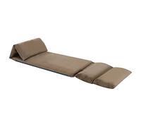 Generico Sedia a Sdraio da Terra Pieghevole Grigio Talpa in Microfibra,Grigio Talpa,5.6kg,325259