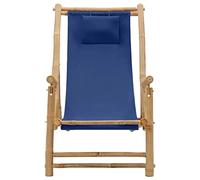 Generico Sedia a Sdraio in BAMB¨´ e Tela Blu Marino,Blu,8.5kg,318596