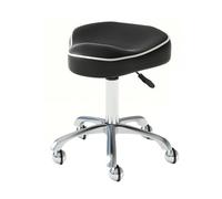 Generico Sedia a sella con ruote in similpelle, sgabello girevole regolabile in altezza, sgabello ergonomico oscillante, for parrucchiere, massaggi e spa(Color 4)