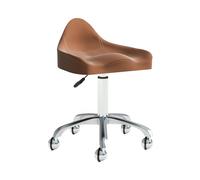 Generico Sedia A Sella Ergonomica Con Rotelle, Sgabello Da Salone Girevole Con Schienale, Sgabello Da Bar In Spugna Ad Alta Densità, For Vanità Del Bagno Del Salone(Color 2)