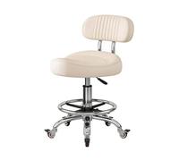 Generico Sedia A Sella Ergonomica Con Schienale, Sgabello Da Bar In Spugna Ad Alta Densità Con Pedale, Ruote Frenate Silenziose, Altezza Regolabile Da 55-74 Cm(Color 3)