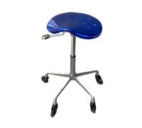Generico Sedia A Sella Mobile, Sgabello Ergonomico, Sgabello Girevole Con Specchio, Ruote Girevoli A 360° E Altezza Regolabile For Casa, Ufficio, Salone, Negozio(Blue)