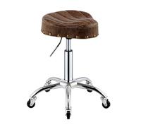 Generico Sedia A Sella, Sgabello Ergonomico Con Ruote E Pedale Ad Anello, Sgabello Girevole Pneumatico, Altezza Regolabile For Casa, Ufficio, Salone, Negozio(Color 1)