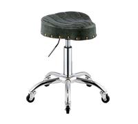 Generico Sedia A Sella, Sgabello Ergonomico Con Ruote E Pedale Ad Anello, Sgabello Girevole Pneumatico, Altezza Regolabile For Casa, Ufficio, Salone, Negozio(Color 2)