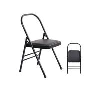 Generico Sedia ausiliaria esercizi portatile, sedia yoga Pilates, sgabello yoga casa, supporto a doppia trave e schienale, for eventi in ufficio(Color 3)