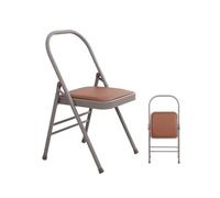 Generico Sedia ausiliaria esercizi portatile, sedia yoga Pilates, sgabello yoga casa, supporto a doppia trave e schienale, for eventi in ufficio(Color 1)