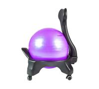 Generico Sedia Balance Ball Con Ruote E Supporto For La Schiena
