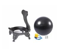 Generico Sedia Balance Ball Con Ruote E Supporto For La Schiena | Sedia a sfera for esercizi con seduta attiva ergonomica gonfiabile con pompa ad aria(Color2)