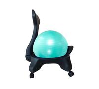 Generico Sedia Balance Ball Con Ruote E Supporto For La Schiena | Sedia con palla da yoga con base stabile, for persone pesanti(Color3)