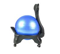 Generico Sedia Classica Balance Ball, Sedile Stabile | Include pompa e guida agli esercizi, for uso domestico o in ufficio(Color4)