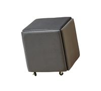 Generico Sedia cubica, poltrona ottomana impilabile 5 in 1, sgabelli impilabili, for balcone, giardino, cortile, camera da letto, ufficio (35x35 cm/45x45 cm)(Color 4,45x45cm)