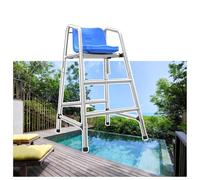 Generico Sedia da Bagnino Resistente in Acciaio Inox con Parasole - Torretta di Guardia per Piscina anticorrosione 304 per la Sicurezza Interna ed Esterna, Ideale per Aree Piscina, spiagge e parchi a