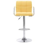 Generico Sedia da Bar Gialla in Tessuto,Sedie,Sgabelli da bar-283416