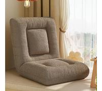 Generico Sedia Da Terra Con Supporto For La Schiena Regolabile, Letto Imbottito, Poltrona Reclinabile, Carico Forte For Leggere, Bere Il Tè, Lavorare