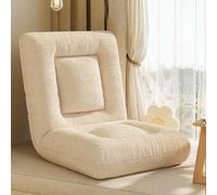 Generico Sedia Da Terra Con Supporto For La Schiena Regolabile, Letto Imbottito, Poltrona Reclinabile, Carico Forte For Leggere, Bere Il Tè, Lavorare