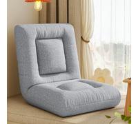 Generico Sedia Da Terra Con Supporto For La Schiena Regolabile, Letto Imbottito, Poltrona Reclinabile, Carico Forte For Leggere, Bere Il Tè, Lavorare