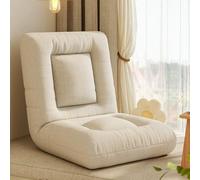 Generico Sedia Da Terra Con Supporto For La Schiena Regolabile, Letto Imbottito, Poltrona Reclinabile, Carico Forte For Leggere, Bere Il Tè, Lavorare