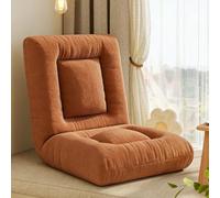 Generico Sedia Da Terra Con Supporto For La Schiena Regolabile, Letto Imbottito, Poltrona Reclinabile, Carico Forte For Leggere, Bere Il Tè, Lavorare