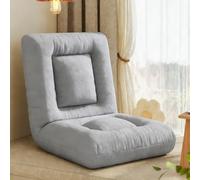 Generico Sedia Da Terra Con Supporto For La Schiena Regolabile, Letto Imbottito, Poltrona Reclinabile, Carico Forte For Leggere, Bere Il Tè, Lavorare